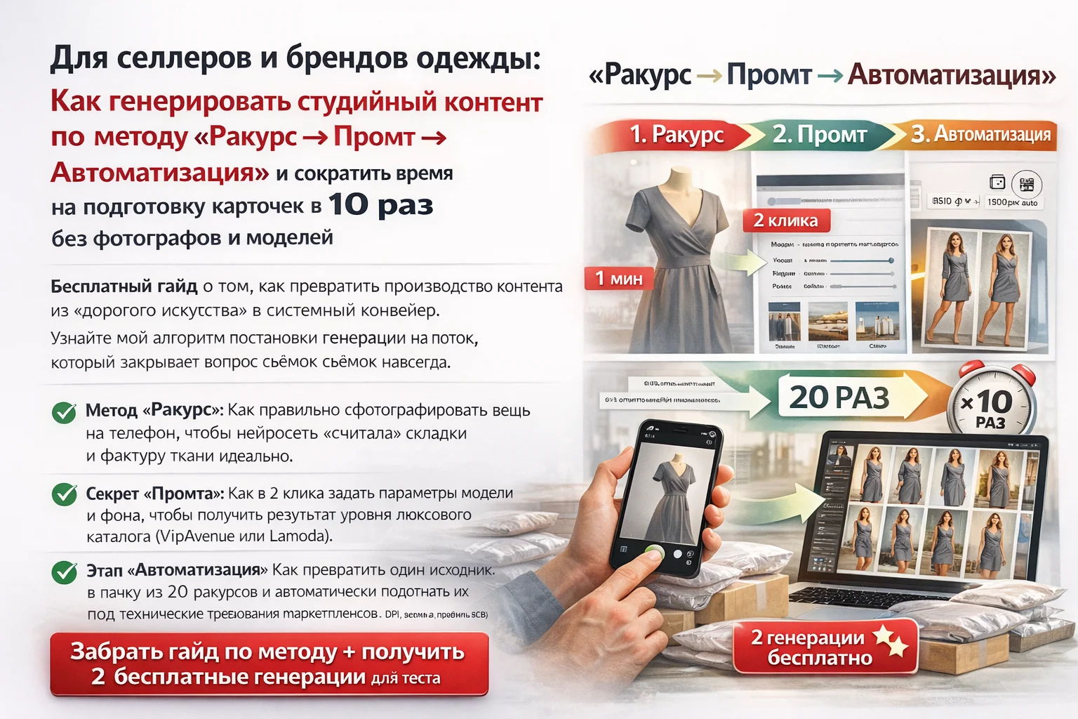 Гайд: Ракурс → Промт → Автоматизация